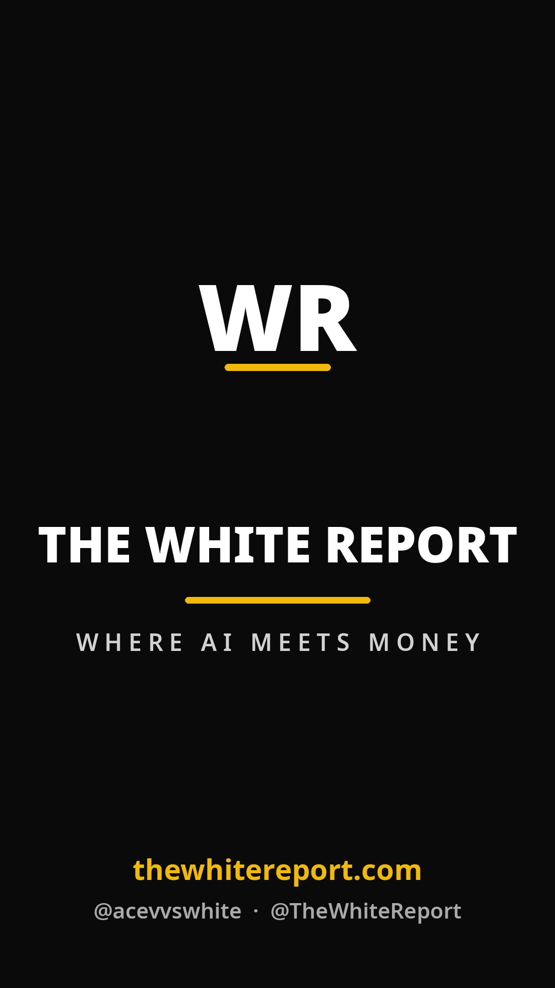 Watch The White Report on Instagram